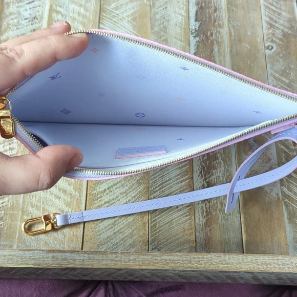 Louis Vuitton Monogram Spring In The City Neverfull MM/GM Pochette Sunrise Paste - Picture 5 of 10